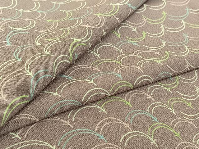 平和屋着物▽小紋　単衣　敷松葉文　洗える着物　AABF0764jh