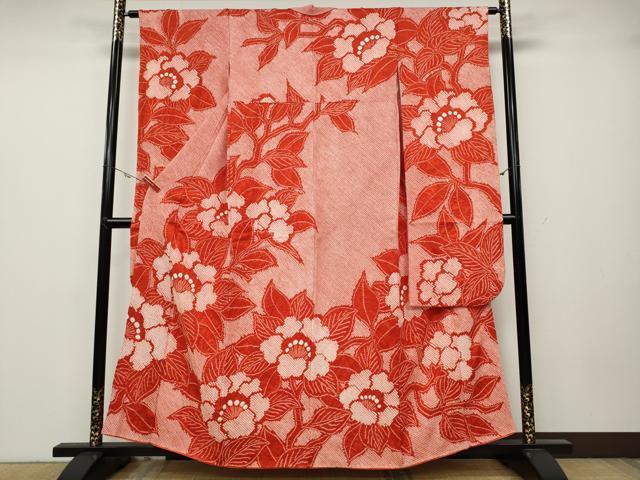 平和屋着物●豪華振袖　総絞り　草花文　正絹　逸品　CABA1662ut