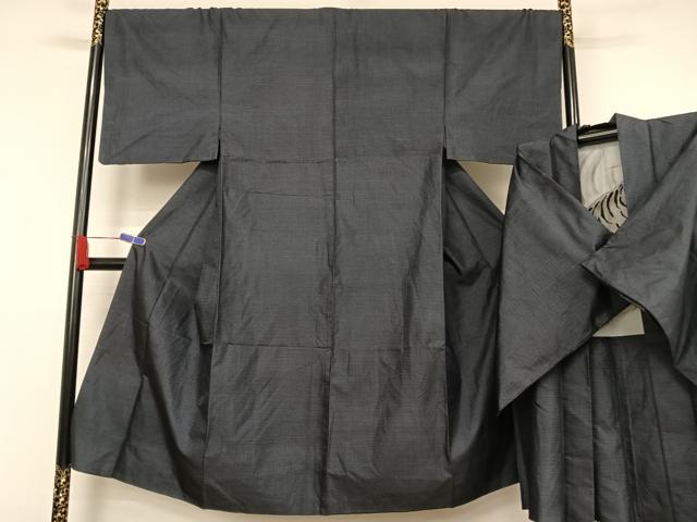 平和屋着物●男性 本場大島紬 アンサンブル 100亀甲 総詰め 正絹 逸品 AAAW4129np