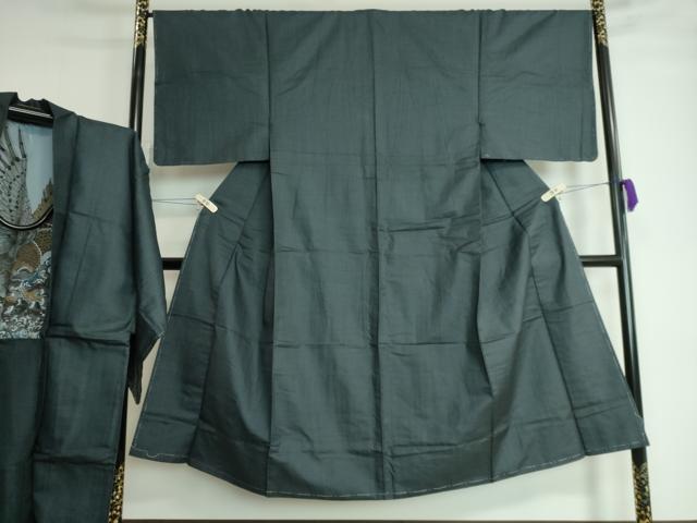 平和屋着物●男性 紬 アンサンブル 100亀甲 正絹 逸品 DAAP1160ic