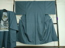 平和屋着物●男性 紬 アンサンブル 100亀甲 正絹 逸品 DAAP1164ic