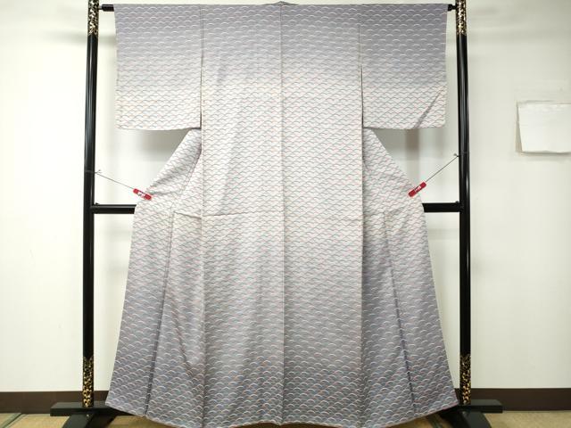 平和屋着物■付下げ 芝草文 暈し染め 金彩 正絹 逸品 未使用 CAAM1288ev