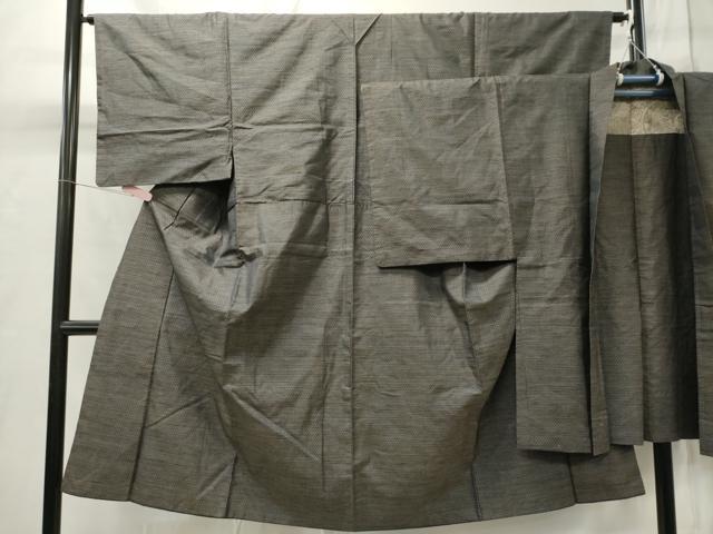 平和屋着物■男性 本場大島紬 アンサンブル 亀甲文 総詰め 正絹 逸品 CABB1989ou