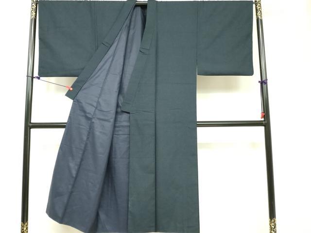 平和屋着物■男性　紬　アンサンブル　100亀甲　総詰め　正絹　逸品　DAAU8709zy