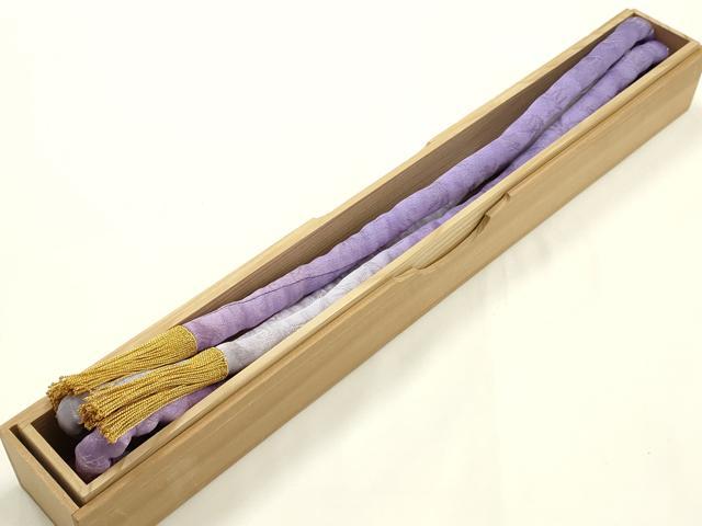 平和屋着物●久保田一竹　幻の辻が花　和装小物　帯締め　丸ぐけ　金通し地　暈し染...