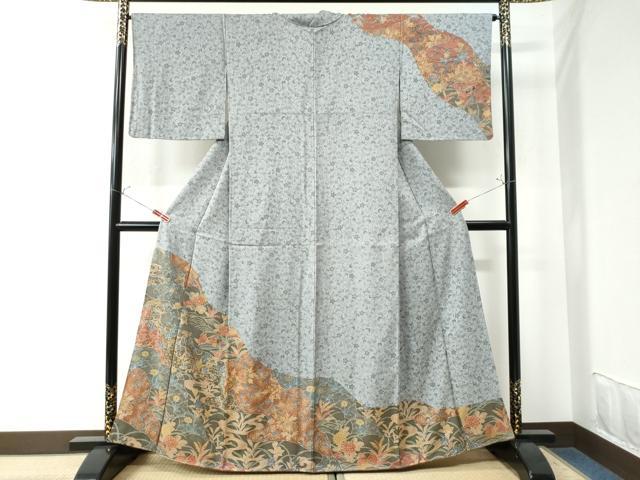 平和屋着物●訪問着　花鳥唐草文　金彩　正絹　逸品　CAAU3186yc