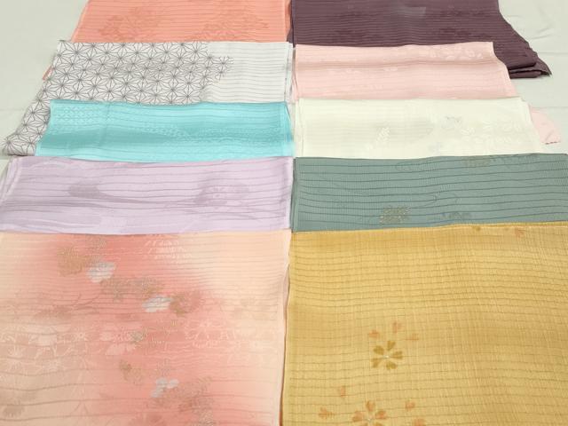 平和屋着物＊夏物　和装小物　帯揚げ10枚　全て正絹　逸品　DAAT0890by