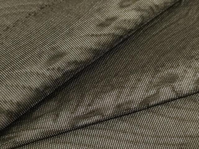 平和屋着物＊夏物 小紋 紗 立波文 正絹 逸品 AABB6786jd