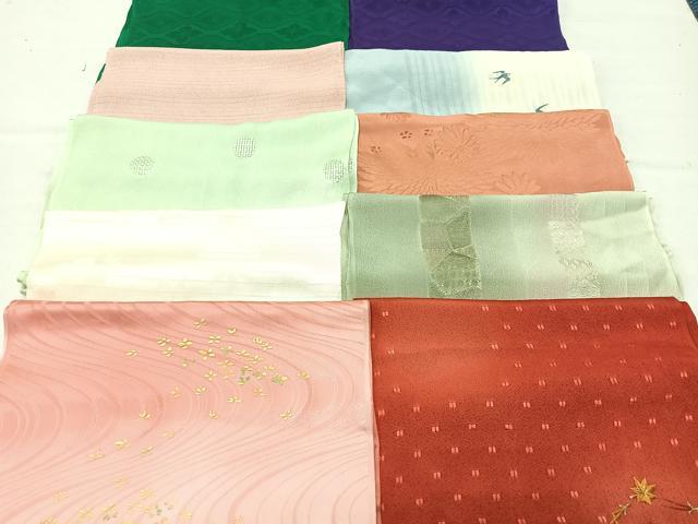 平和屋着物★和装小物　上質な帯揚げ　10枚セット　逸品　CAAM9765xe