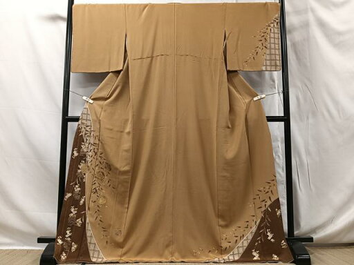 平和屋着物■訪問着 花蝶丸文 金彩 正絹 逸品 CAAS2677xi 平和屋着物■訪問着 花蝶丸文 金彩 正絹 逸品 CAAS2677xi