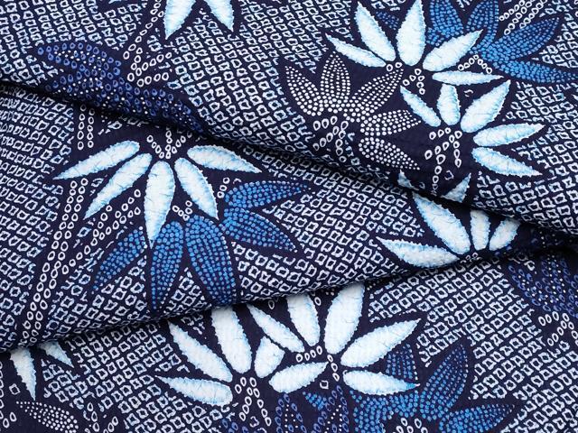 平和屋着物∴夏物 浴衣 笹竹文 リップル生地 綿 逸品 CABF2767tx