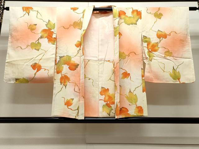 Haori - 平和屋着物∞羽織　地紋起こし　蔦の葉文　暈し染め　高島屋扱い　正絹　逸品　CAAW4965dy