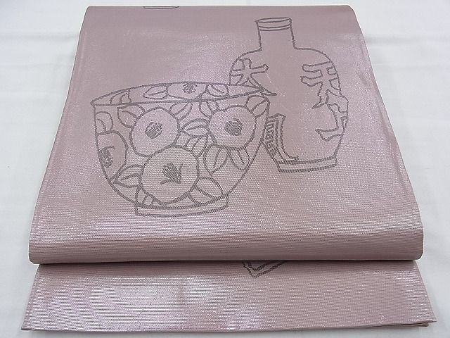 平和屋着物◎全通柄袋帯 陶器文様 逸品 BAAE7669du