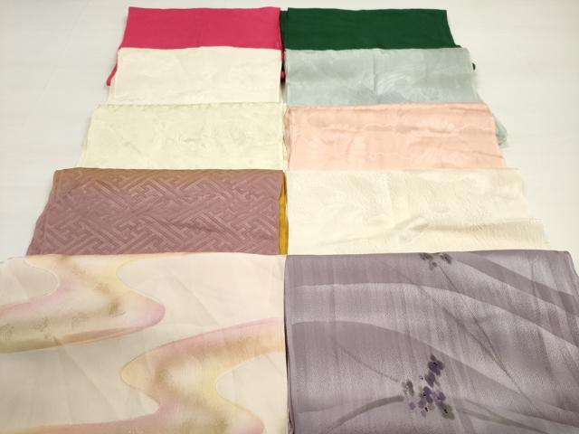 平和屋着物★和装小物 帯揚げ10枚セット 正絹 逸品 DABC5635xg