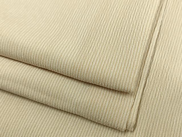 平和屋着物▽江戸小紋 単衣 万筋 オレンジ色×白色 洗える着物 AAAW7576fy