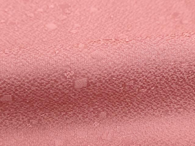 平和屋着物■上質な色無地　霞地紋　桃色　正絹　逸品　DAAY8661cd(4.0)