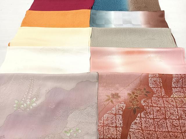 平和屋着物★和装小物　上質な帯揚げ　10枚セット　逸品　CAAM9801xe