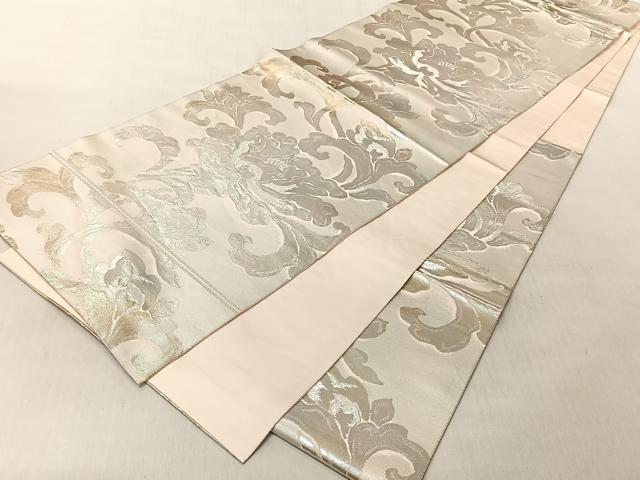 平和屋の平和屋着物◎六通柄袋帯 花唐草文 金銀糸 正絹 逸品 CABJ6292yk｜アングル3