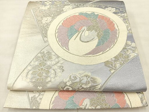 平和屋着物◎六通柄袋帯 唐織 弥生 金銀糸 正絹 逸品 BAAL7280di 平和屋着物◎六通柄袋帯 唐織 弥生 金銀糸 正絹 逸品 BAAL7280di