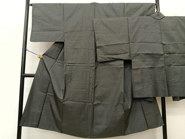 平和屋着物●男性 本場大島紬 アンサンブル 100亀甲 羽裏:唐獅子 正絹 逸品 BAAO8748fw