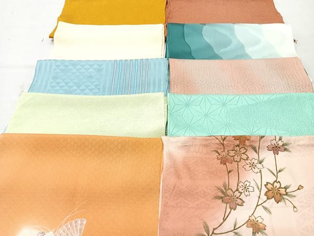 平和屋着物★和装小物　上質な帯揚げ　10枚セット　逸品　CAAM9806xe