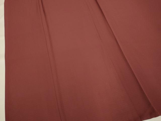 平和屋着物＊夏物 色無地 絽 本草木染 葡萄茶色 反端付き 正絹 逸品 未使用 DAAS4268du
