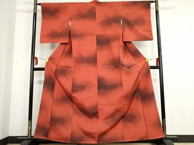 平和屋着物■上質な紬 霞文 正絹 逸品 未使用 AAAL0911Acs