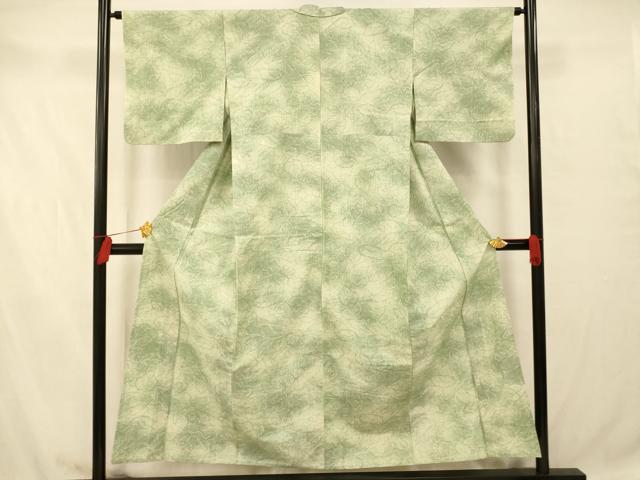 平和屋着物■上質な紬 霞文 暈し染め 正絹 逸品 AABB3032fw