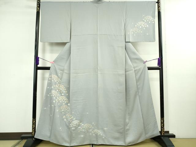 訪問着 着物 中古 正絹 袷 セミフォーマル 花の図 暈し 淡紅藤色 多色 身丈163cm 裄67cm L きもの北條 A1349-7 訪問着 着物 中古 正絹 袷 フォーマル 花の図 ぼかし染め 暈し 砥粉色