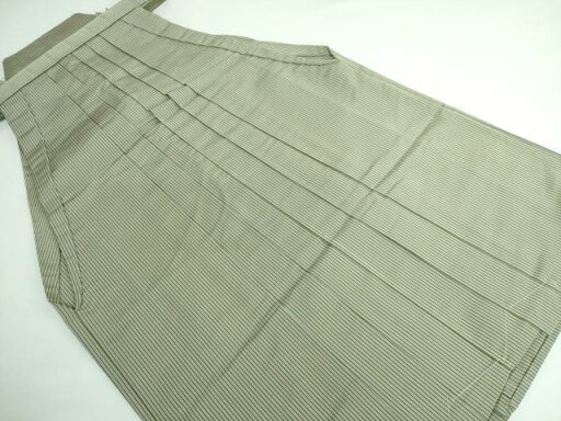 平和屋本店■極上 男性 馬乗り袴 縞 利休茶色×海松色 逸品 未使用 DZAA5248kh5 平和屋本店■極上 男性 馬乗り袴 縞 利休茶色×海松色 逸品 未使用 DZAA5248kh5