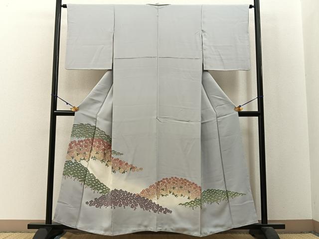 乐天商城 - 平和屋着物■豪華色留袖　寿光織　菊華三友図　暈し染め　金糸　正絹　逸品　BAAX6010hj