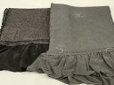 平和屋着物▼男性 和装小物 兵児帯2点セット 総絞り 黒・灰 逸品 未使用品あり AAAV1706ay