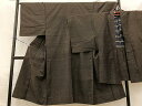 平和屋着物■男性 紬 アンサンブル 絣文様 正絹 逸品 BAAR8199fc