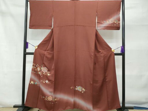 平和屋着物■訪問着 花唐草文 暈し染め 金銀彩 正絹 逸品 CAAP0080fb 平和屋着物■訪問着 花唐草文 暈し染め 金銀彩 正絹 逸品 CAAP0080fb