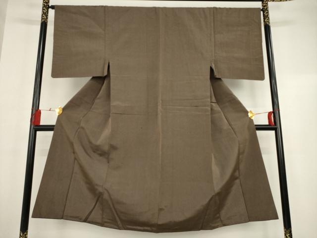 平和屋着物●男性　紬　縞　正絹　逸品　AAAQ4092ck