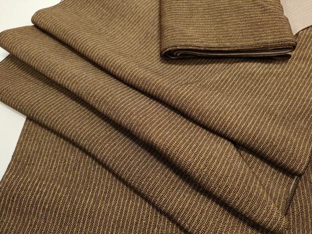 平和屋着物▼江戸小紋　反物　着尺　縞　鮫小紋柄　逸品　未使用　DABC4020zy