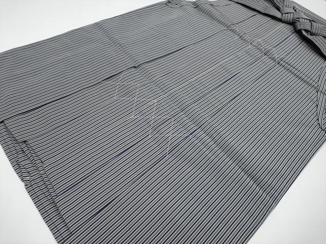 平和屋着物■極上　男性　本草木染　鶴城平　馬乗り袴　縞　逸品　未使用　CYAA3580s5