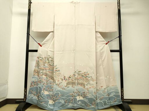 平和屋着物■豪華色留袖 風景文 金彩 正絹 逸品 DAAQ9599bc 平和屋着物■豪華色留袖 風景文 金彩 正絹 逸品 DAAQ9599bc