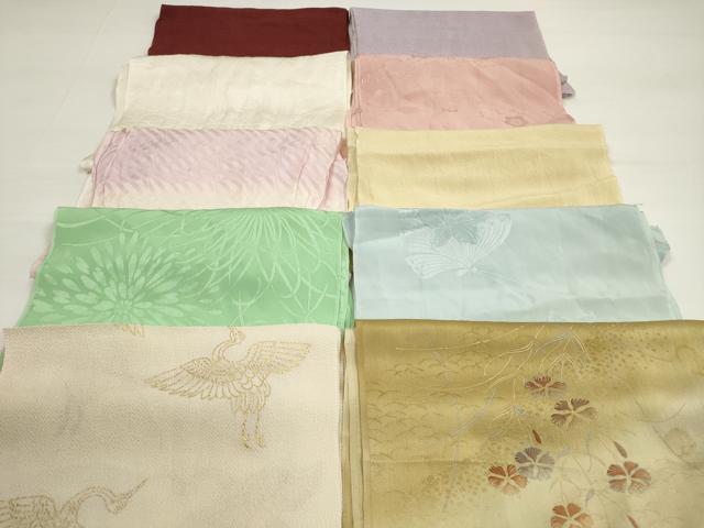 平和屋着物★和装小物 帯揚げ10枚セット 正絹 逸品 DABC5636xg