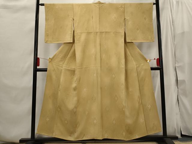 平和屋着物■上質な小紋 地紋起こし 花菱文 正絹 逸品 AABI6442st