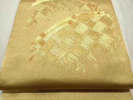 平和屋着物◎太鼓柄袋帯 総駒刺繍 籬文 金糸 正絹 逸品 CAAR7511yk 平和屋着物◎太鼓柄袋帯 総駒刺繍 籬文 金糸 正絹 逸品 CAAR7511yk