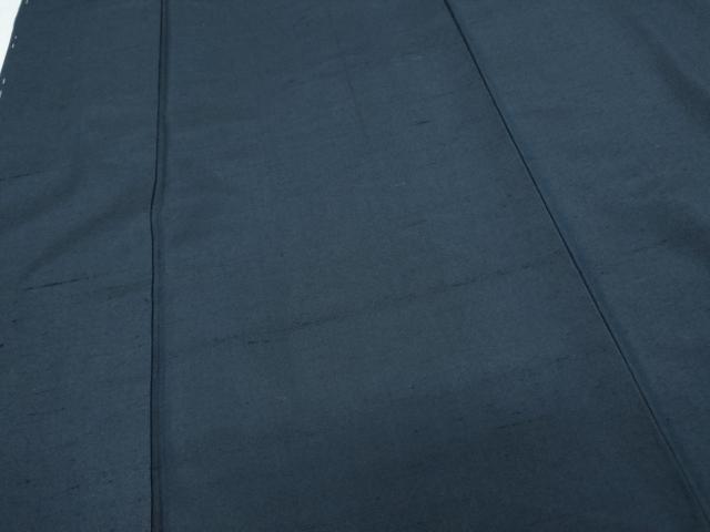平和屋着物●男性　紬　アンサンブル　色無地　留紺色　正絹　逸品　未使用　CAAS9341th