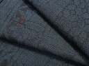 平和屋着物●上質な紬 花唐草間道 正絹 逸品 未使用 CAAL7166gh