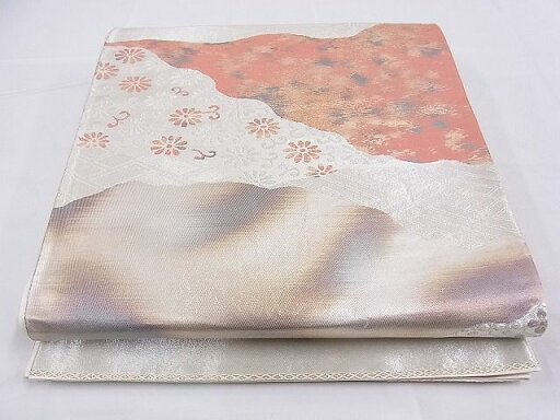 平和屋着物■六通柄袋帯 吉祥花文 金銀糸 逸品 n-wk0002 平和屋着物■六通柄袋帯 吉祥花文 金銀糸 逸品 n-wk0002
