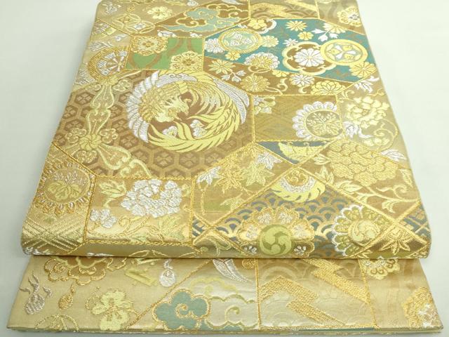 平和屋着物■極上　西陣　川島織物　六通柄　本袋帯　唐織　鳳凰吉祥文　金銀糸　逸品　DZAA9510kh5...