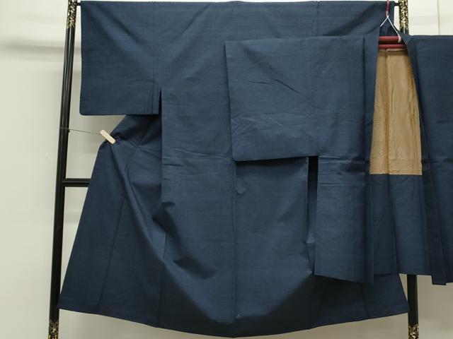 平和屋着物●男性　紬　アンサンブル　吉祥文　正絹　逸品　CAAS0258th