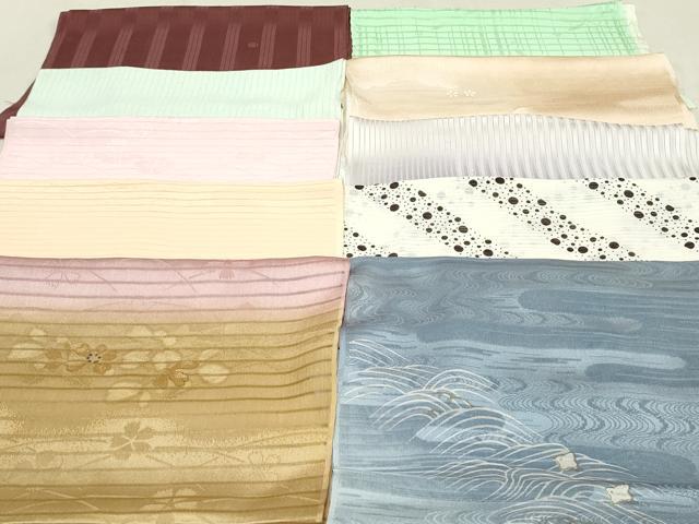 ■■■　商品詳細　■■■ ※こちらのお品はまとめての出品となりますので、 汚れ・サイズ・詳しい素材等の詳細は記載しておりません。 ご理解の上でのご入札をお願い致します。 大変上質な逸品になります。 お安く出品致しますので、是非この機会にいかがでしょうか？ ※若干たたみシワがございます。 ■■■　注意事項　■■■ ■モニター発色の具合により色合いが異なる場合がございます。 ■寸法は多少の誤差が生じる場合がございますのでご了承ください。 ■縫込みの長さが左右非対称の場合は短い部分を記載しております。 左右非対称であってもご返品・お値引き等の保証は出来かねますので、ご了承の上ご購入をお願い致します。 ■シミ等のチェックには注意を払っておりますが、見落としがある場合もございますし、個人の見解も様々ですので神経質な方のご購入はお控えください。 ■箪笥に入っておりました着物や帯なので畳みシワや匂いがあるものもございます。 ■お休みは基本的に土日祝となりますが、その他臨時でお休みする場合がございますのでご了承ください。 ■商品の発送は平日のみの発送となります。 ■夜間と土曜、日曜日はお問い合わせの回答が遅れる場合がございます。 ■当店では、お直し、紋入れ、お手入れ等は承っておりません。 ■生地の状態（ヤケ、経年劣化等）によってはサイズ直しが出来ない場合がございます。 その点もどうかご了承のうえ、ご購入をお願いいたします。 ■弊社で取り扱う商品は一点ものにつき、時期や在庫状況に応じて金額が変更となる場合がございます。 ■検針は行っておりません。予めご了承いただきますようお願いいたします。 ■【洗える着物】と記載のある商品におきましては、商品お届け後に洗濯を行ってしまってからのご返品にはご対応しかねます。 念の為、専門店でのお手入れをお願いいたします。 ■着物のサイズ目安は下記を参考ください↓ ＜女性着物＞　お端折り次第で＋5?　−10?が着用可能サイズ 　例）身丈170?の場合、身長160?〜175? ＜男性着物＞　身丈＋約25?〜27?程が適応身長 　例）身丈155?の場合、身長180〜182?