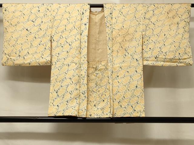 平和屋着物＃羽織　絞り　幾何学文様　正絹　逸品　CABD1279in