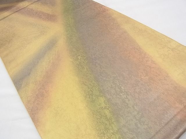 平和屋着物◎六通柄袋帯　霞文　金彩　引箔　逸品　BAAH8432fk
