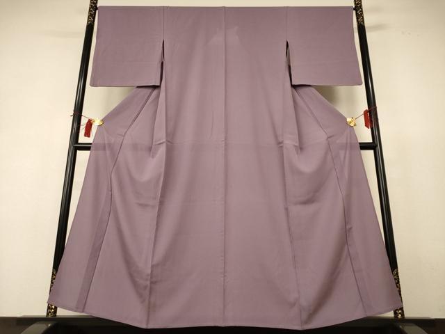 平和屋着物＊夏物　色無地　絽　鳩羽鼠色　正絹　逸品　AABH9414jd